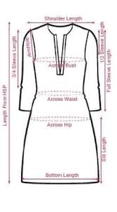 Ethnic Rajasthan Kurti Size Chart Dress Sewing Patterns