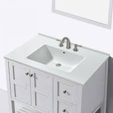 Sourcing guide for solid surface vanity top: á… Woodbridge Vt3722 1008 Solid Surface Vanity Top With With Intergrated Sink And 3 Faucet Holes For 8 Inch Widespread Faucet 37 X 22 White Woodbridge