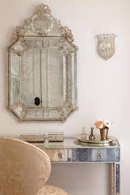 french baroque mirror with smoked