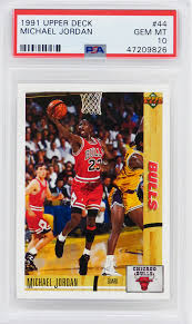We continue to lead by example and provide our customers the best sports trading cards in the industry. Michael Jordan Chicago Bulls 1991 Upper Deck Basketball 44 Card Psa 10 Gem Mint New Label Schwartz Sports Memorabilia
