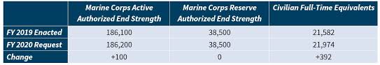 U S Military Forces In Fy 2020 Marine Corps Center For