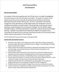 A cfo's core duties can be divided into three main parts: Free 9 Chief Financial Officer Job Description Samples In Ms Word Pdf