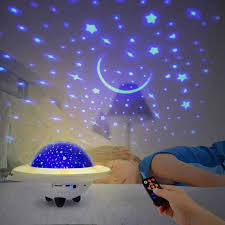 Kids Night Light Led Star Night Light Lamp Projector Baby Night Light With Bluetooth Speaker 7 Lighting Modes Rotating Ufo La Night Lights Aliexpress