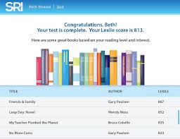 38 About Your Library Lexile Sri And Reading Counts