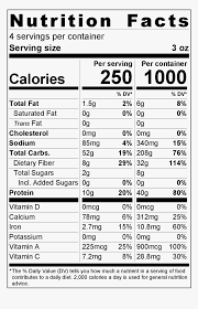 oats honey roasted nutrition label