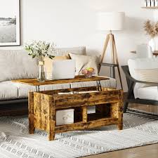 homcom lift top coffee table with