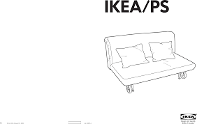 ikea ps sofa bed frame embly instruction