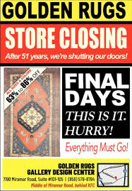 closing golden rugs gallery