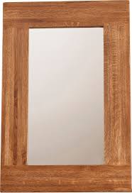 Country Rustic Oak Wall Mirror 900x600