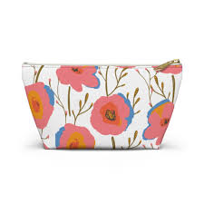 pink fl makeup pouch her track