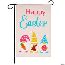 G128 12 X18 Burlap Fabric Easter Three
