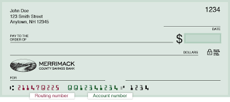 There are many online resources that can help you find your bank routing number. Routing Number Merrimack County Savings Bank