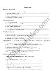 reported speech and conditionals esl worksheet by nancyeva reported speech and conditionals