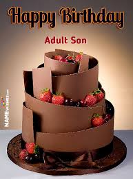 happy birthday cake for son and
