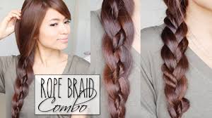 The second main type of 4. 4 Strand Braid Rope Braid Combo Hairstyles Hair Tutorial Youtube