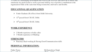 Latest Resume Format For Freshers Engineers Nppusa Org