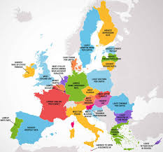 Europe map with colored countries, country borders, and country labels, in pdf or gif formats. Four Maps Show 50 States And European Countries Best And Worst Qualities Big Think
