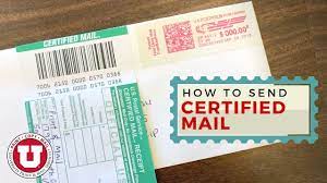how to send certified mail you