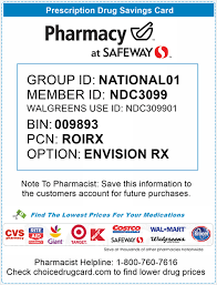 There is no cost to use these cards, and they are available to you whether you. Safeway Pharmacy Discounts Choice Drug Card