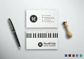 Free Musician Business Card Template Free Business Card