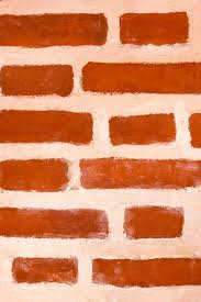 Photo Painted Red Brick Wall Background