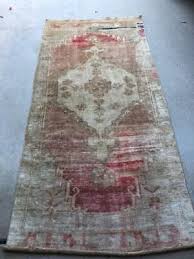 antique distressed oushak rug 3 ft x 6