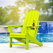 Lime Plastic Adirondack Chair