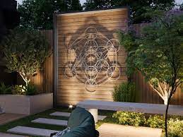 Metatron Cube Outdoor Metal Wall Art