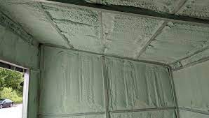 steel panel shed spray foam