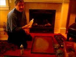how to clean your gas fireplace glass