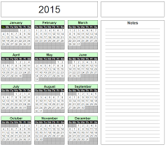 free excel calendar template yearly