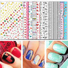 I tried lots of things; Amazon Com Tailaimei Nail Decals Stickers 1600 Pcs Self Adhesive Tips Diy Nail Art Design Stencil 12 Large Sheets Beauty