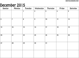 Blank Calendar Template December 2015 3 Stln Me
