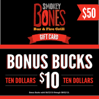 10 bonus bucks for smokey bones