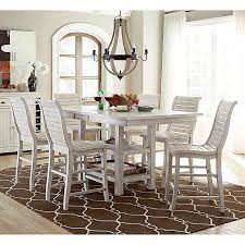 Weehom 3 pieces bar table set, modern pub table and chairs dining set, kitchen counter height dining table set with 2 bar stools, built in storage layer, easy assemble, brown 3.8 out of 5 stars 260 $119.99 $ 119. Willow Rectangular Counter Height Dining Table In Distressed White Bed Bath Beyond