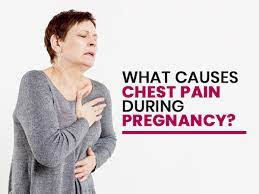 what causes chest pain during pregnancy