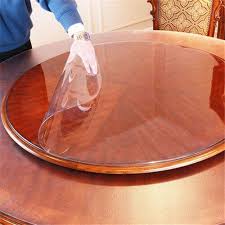 Soft Glass Pvc Tablecloth Round