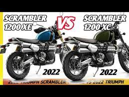 2022 triumph scrambler 1200 xe vs 2022