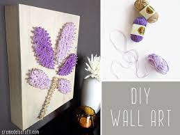 Diy Wall Art From Yarn Nails