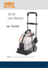 user manual vax commercial vcw 06