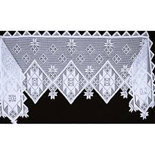 Usa Mantel Scarf Quilt Patch Pattern 20x96 White