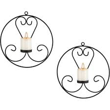 Round Wall Candle Holders Decorative