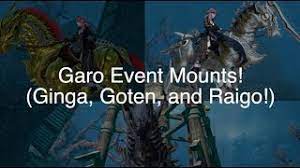 Final fantasy xiv heavensward | garo pvp event guide. Ffxiv Garo Event All Mounts Ginga Goten And Raigo Youtube