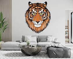Tiger Head King Tiger Wall Decal Tiger