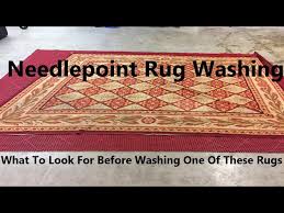 needlepoint rug washing you
