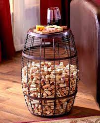 wine cork holder accent tables