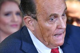 The character sarcastically defended rudy giuliani in a video thursday night. Trump Campaign Says Hackers Sabotaged Livestream To Comment On Giuliani Hair Dye Dripping Down His Face The Independent