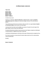 affidavit of support sle letter