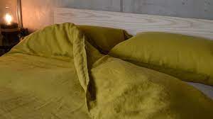 Chartreuse Pure Linen Bedding Natural