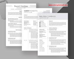 Looking for less standard resume templates? Professional Resume Templates For Microsoft Word Modern Cv Templates Design With Cover Letter And References Templates Creative Resume Simple Resume Instant Download Cvtemplatesuk Com